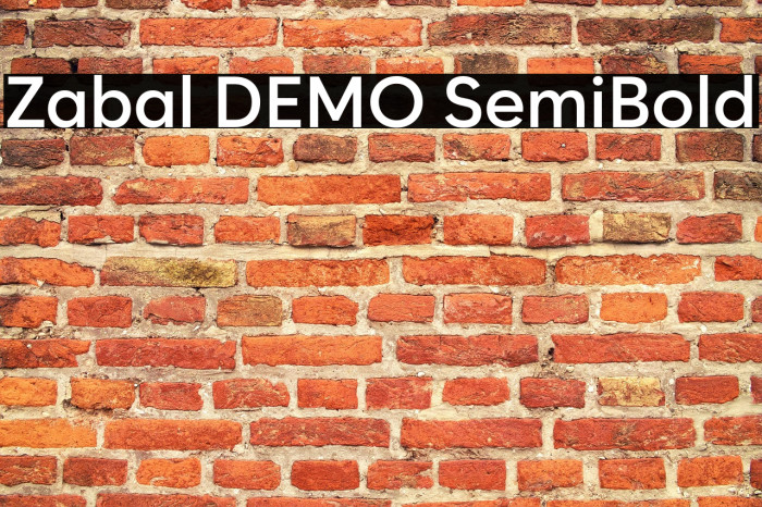 Zabal DEMO SemiBold Example 1
