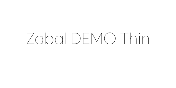 Zabal DEMO Thin Logo