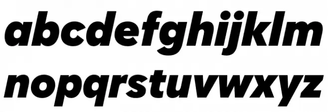 Zabal DEMO Ultra Italic फ़ॉन्ट लोअरकेस