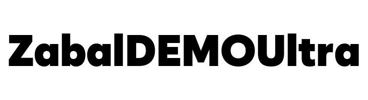 Zabal DEMO Ultra  font caratteri gratis