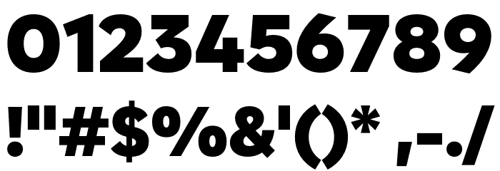 Zabal DEMO Ultra Font OTHER CHARS