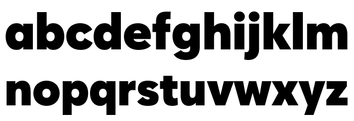 Zabal DEMO Ultra Font LOWERCASE