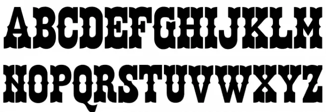 Zabars Schriftart Groß
