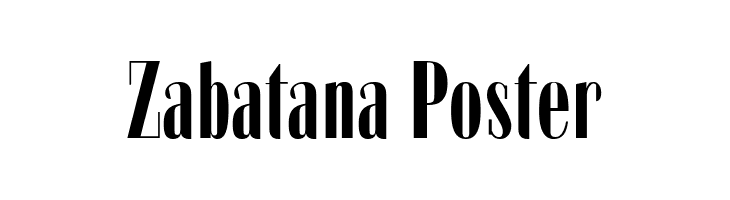 Zabatana Poster  لخطوط تنزيل