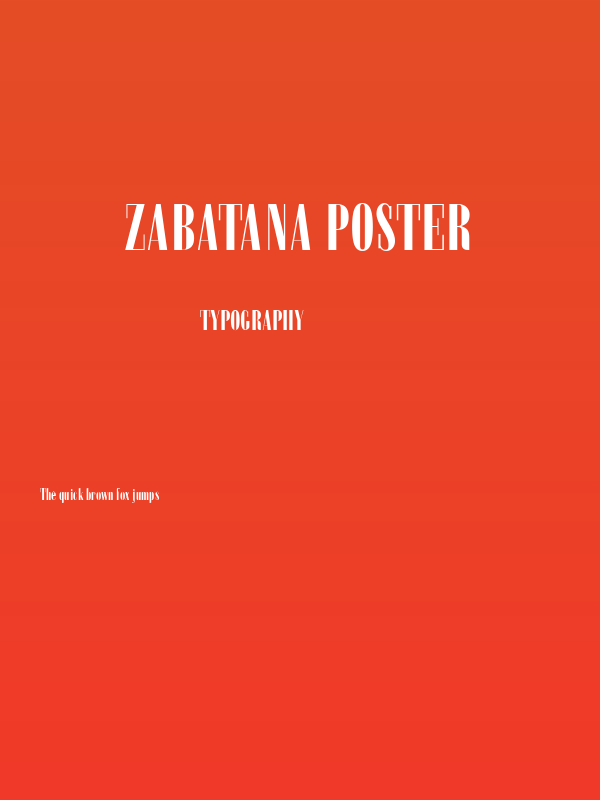 Zabatana Poster Poster