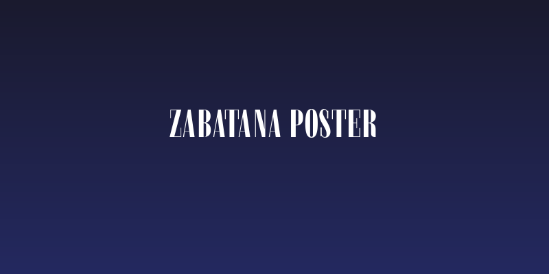 Zabatana Poster Social Header