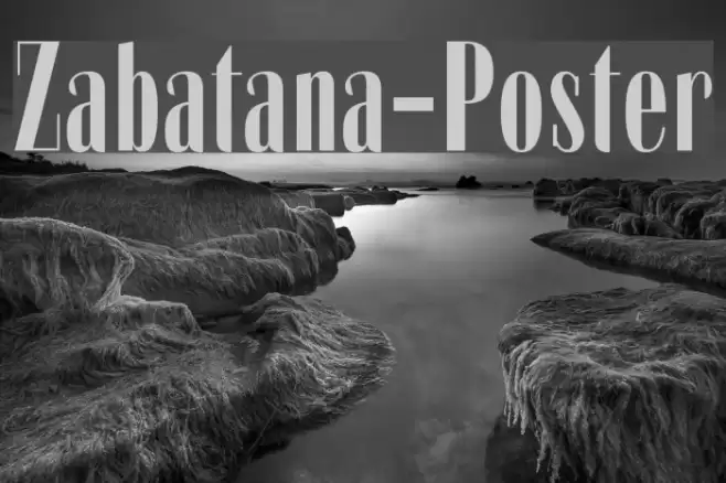 Zabatana-Poster フォント examples