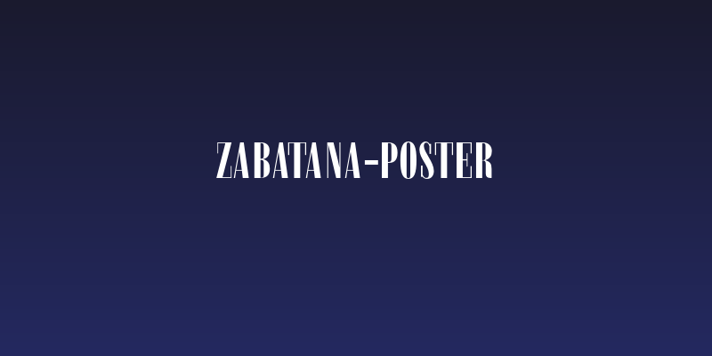 Zabatana-Poster Social Header