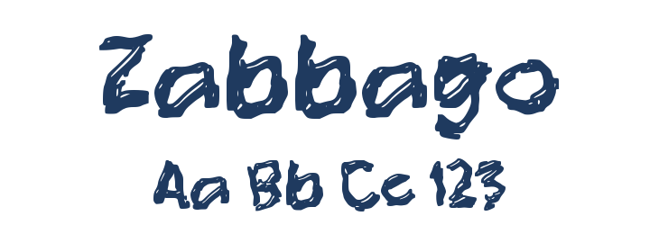 Zabbago Font Preview
