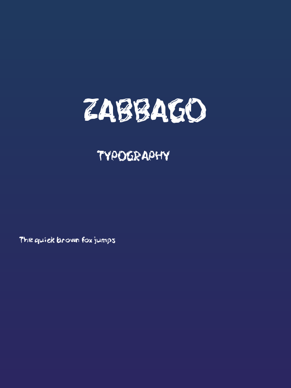Zabbago Poster