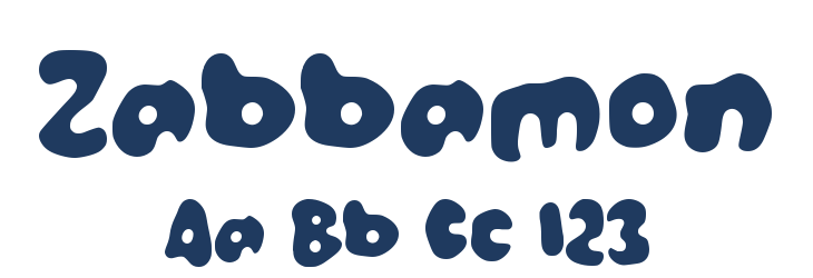 Zabbamon Font Preview