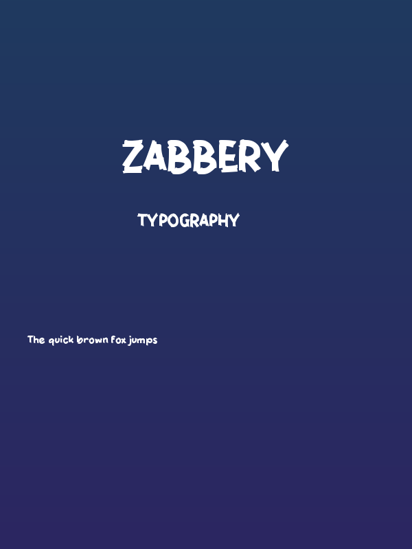 Zabbery Poster