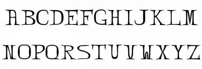 Zabdiel!` Schriftart Groß