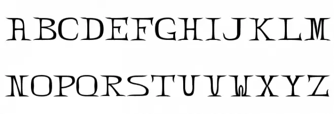 Zabdiel!` Schriftart Kleinbuchstaben