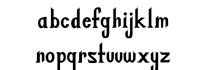 Zabdilus Bold Font LOWERCASE