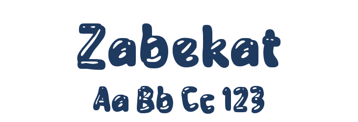 Zabekat Font Preview