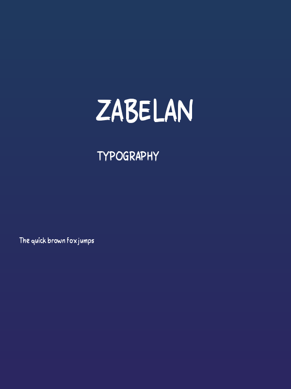 Zabelan Poster