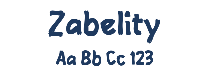 Zabelity Font Preview