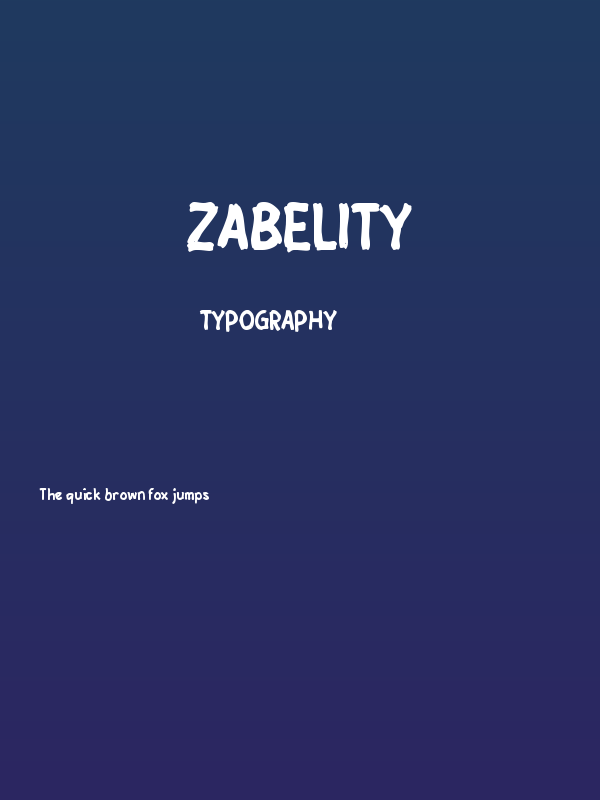 Zabelity Poster