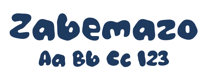 Zabemazo Font Preview