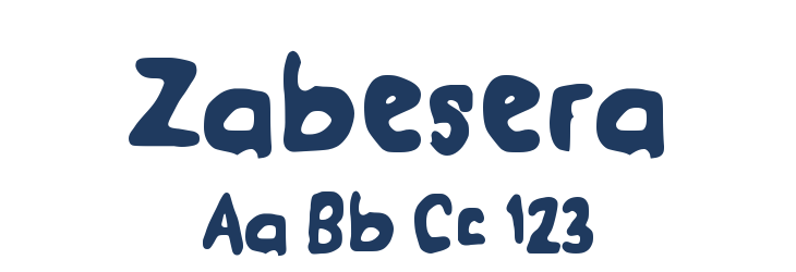 Zabesera Font Preview