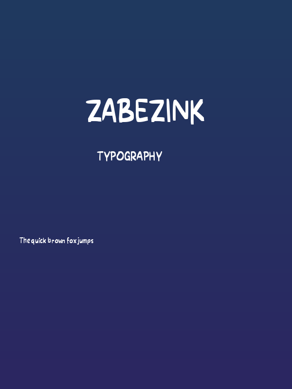 Zabezink Poster