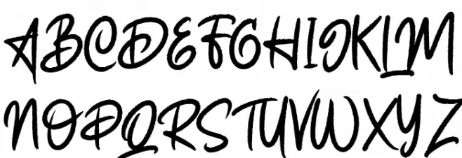Zabiat Font Litere mari