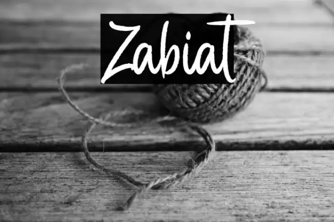 Zabiat Font examples