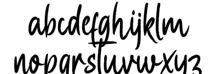 Zabiat Font LOWERCASE