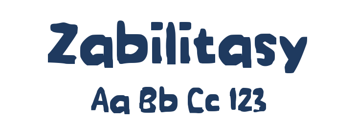 Zabilitasy Font Preview