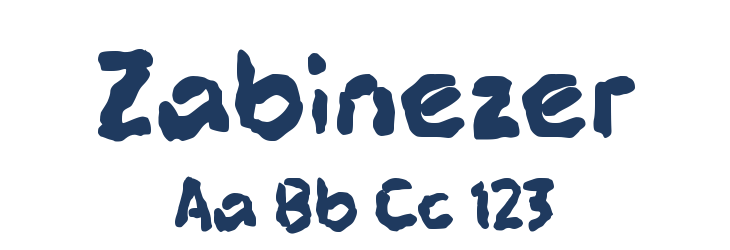 Zabinezer Font Preview