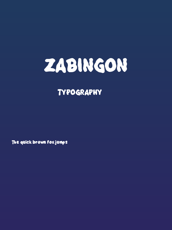 Zabingon Poster