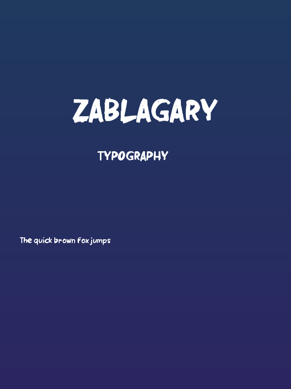 Zablagary Poster