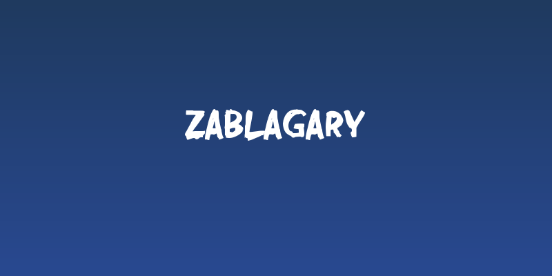 Zablagary Social Header