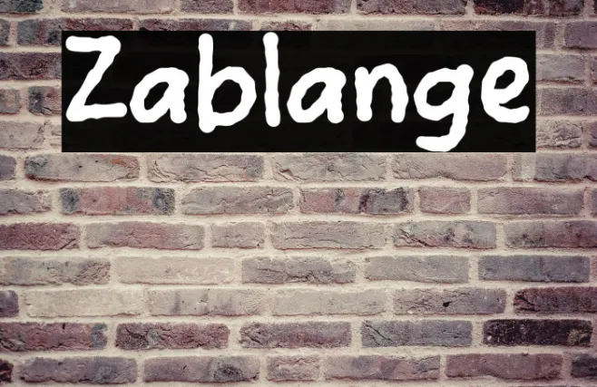 Zablange Example 1