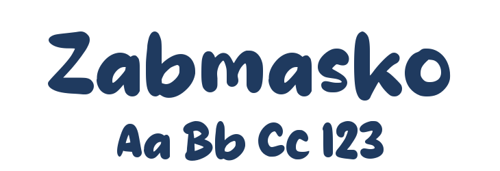 Zabmasko Font Preview