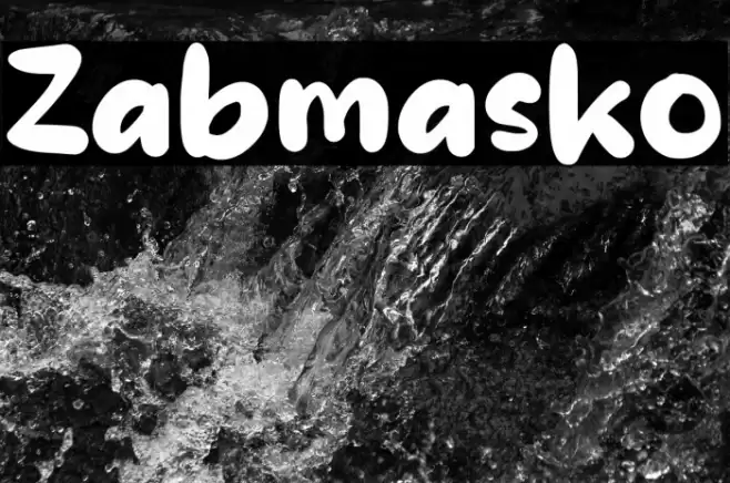 Zabmasko Font examples