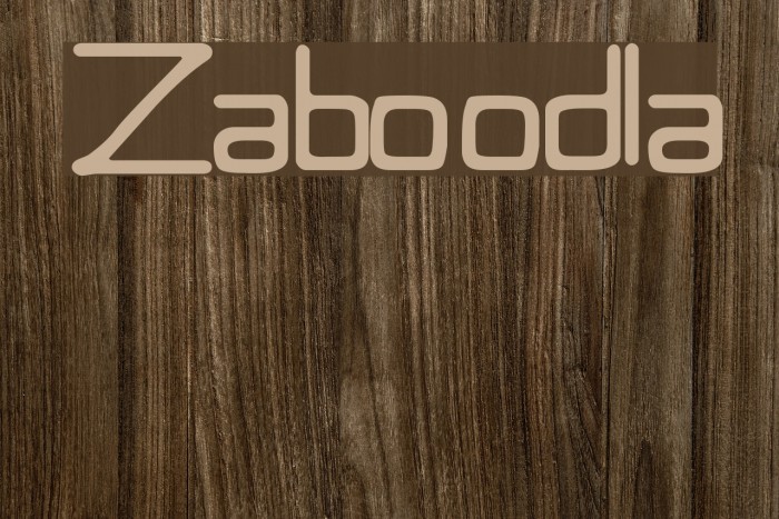 Zaboodla Font examples