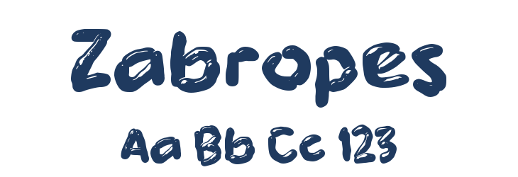 Zabropes Font Preview