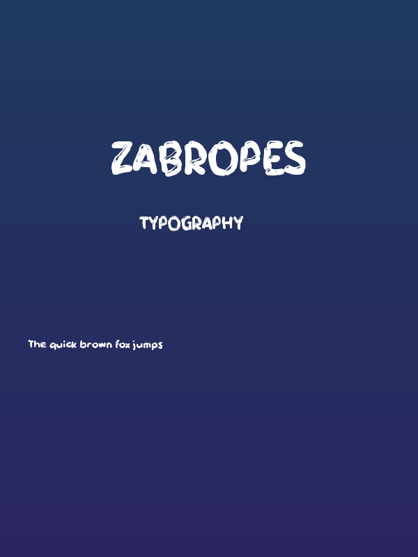 Zabropes Poster