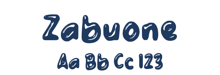 Zabuone Font Preview