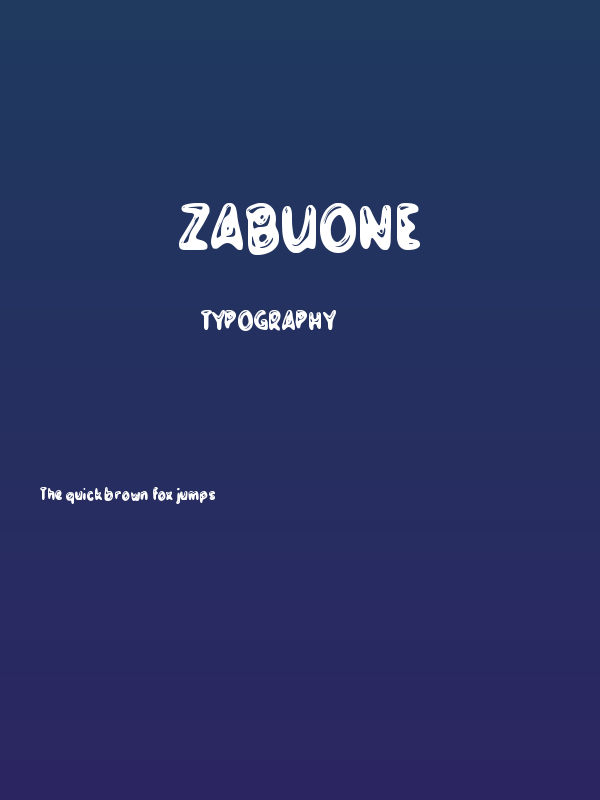 Zabuone Poster