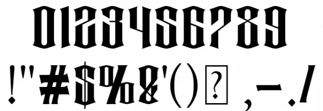 Zabur Font OTHER CHARS