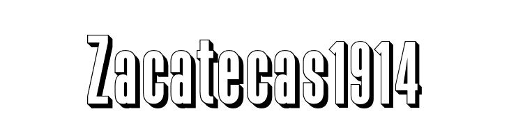 Zacatecas1914 फ़ॉन्ट