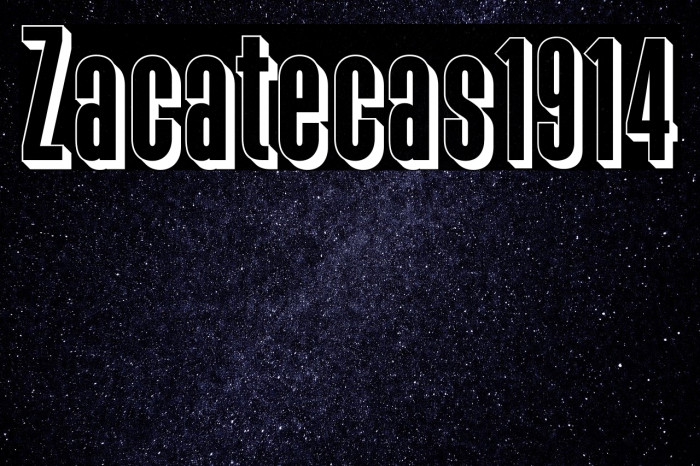 Zacatecas1914 फ़ॉन्ट examples