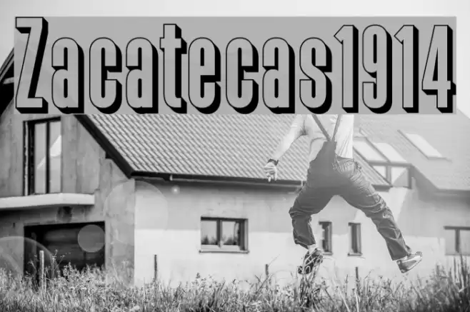 Zacatecas1914 Font examples