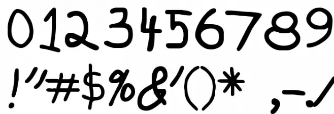 Zachary Font Alte caractere