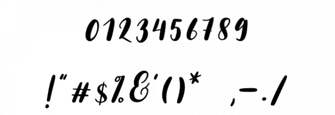 Zachary Font OTHER CHARS