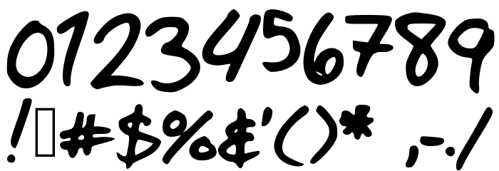 ZacharyBinx Font OTHER CHARS