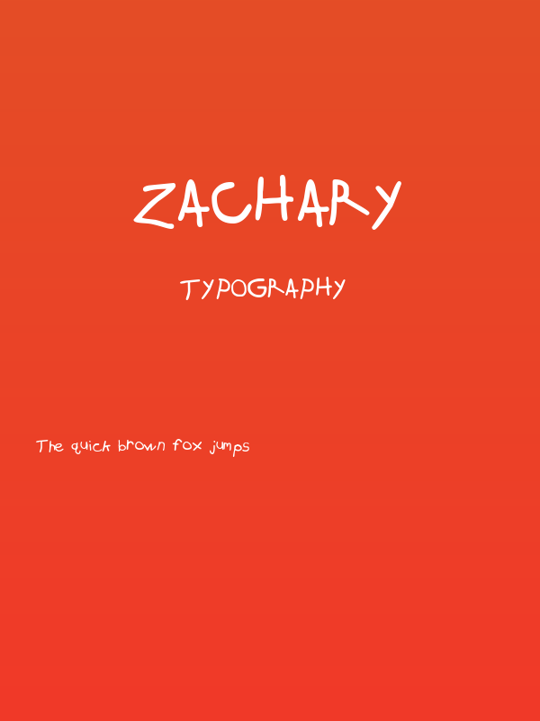 Zachary Poster